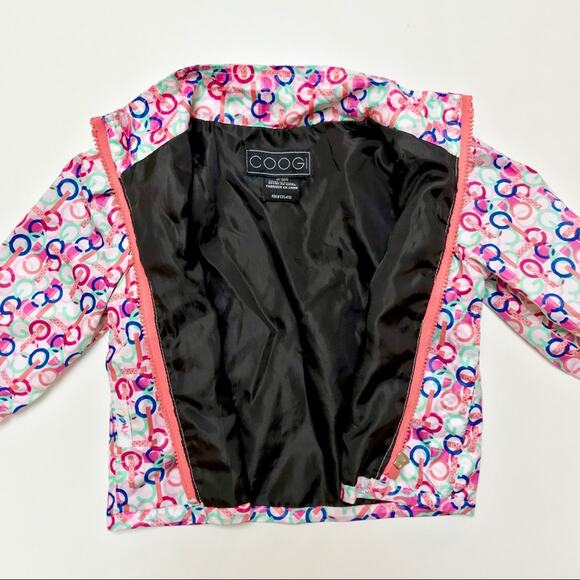 COOGI Windbreaker Jacket in Pink and Purple Logo Print Baby Girl Size 6-9 Months - Picture 6 of 6